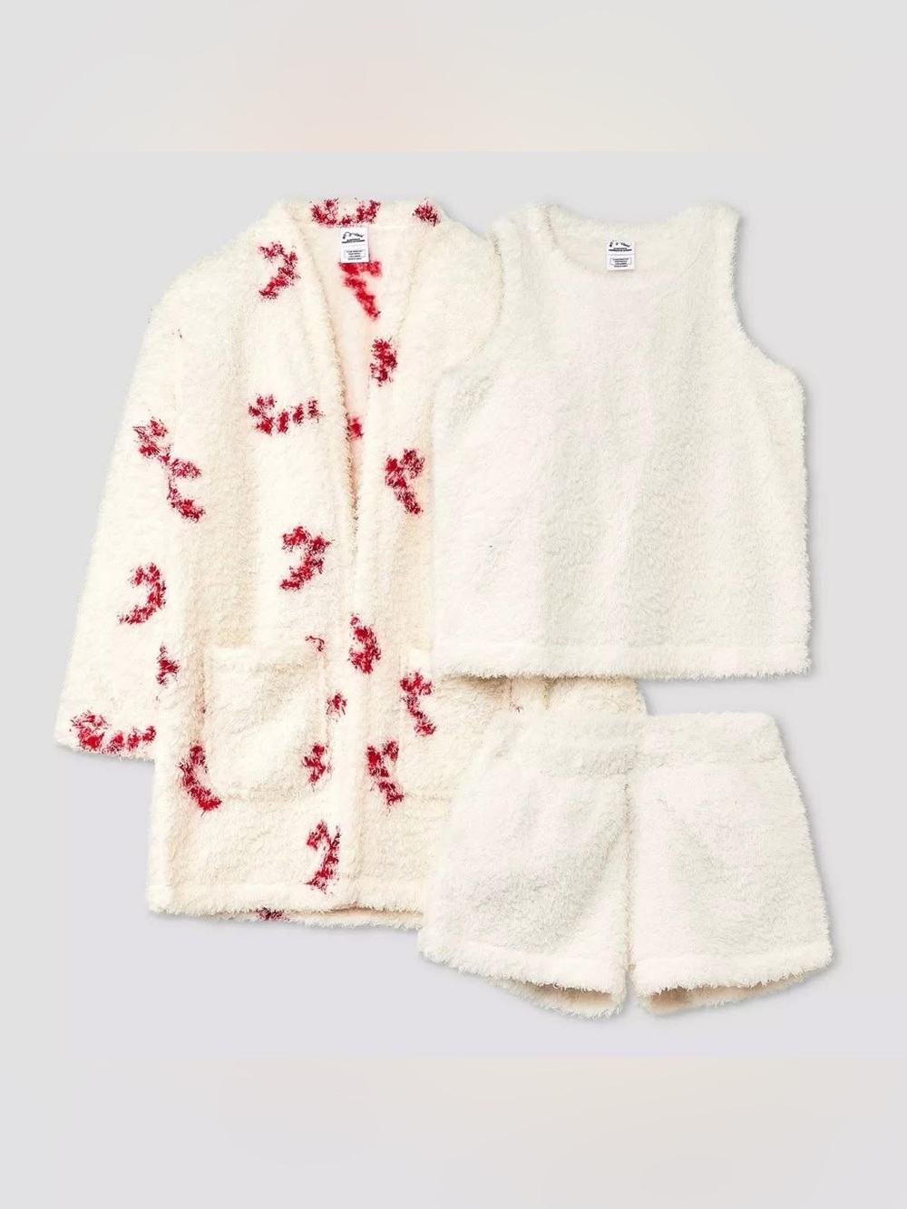 NEW Art Class Girls Fuzzy Marshmallow Fleece 3-Piece Pajama Set size Medium 8
